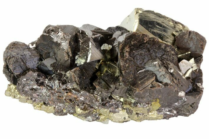 Sphalerite and Pyrite Crystal Association - Peru #72602
